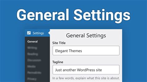 General settings .